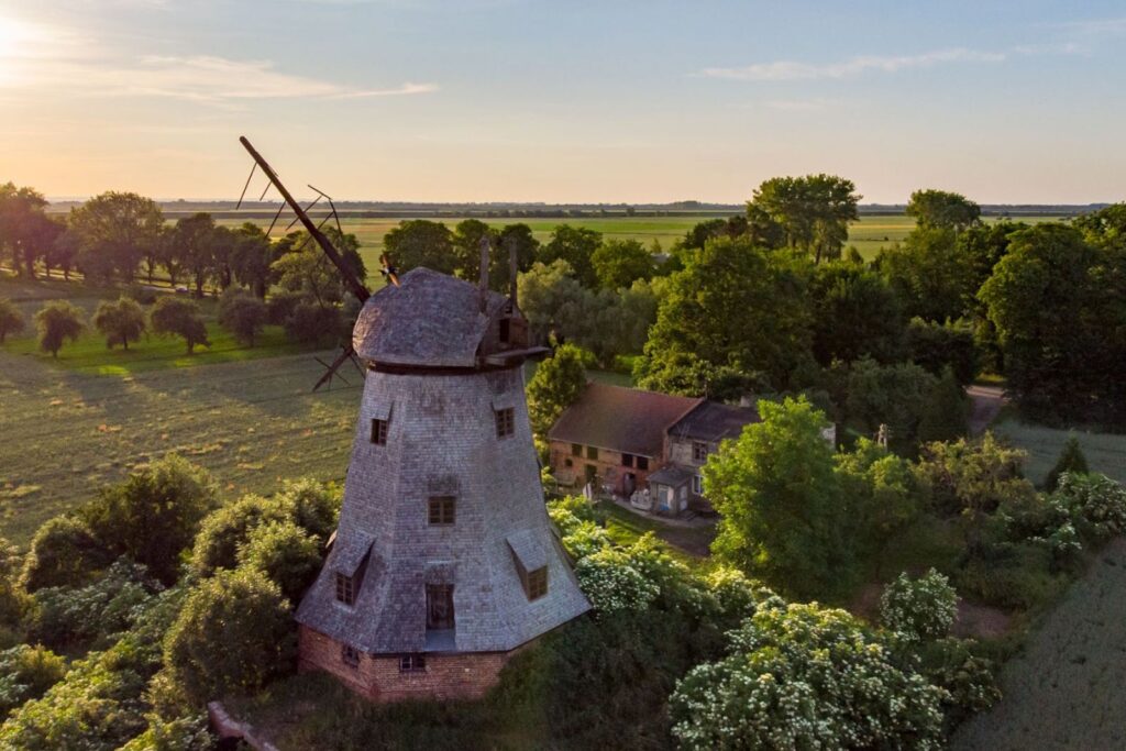 stary młyn, nawiązujący do tematu historia serów roślinnych